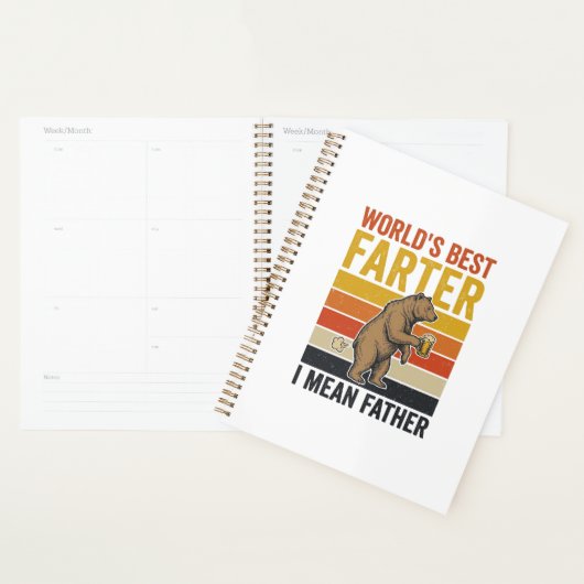 Werelds Beste Scheetgrappige Vaderbeer Planner (Display)