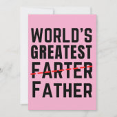 WERELDS BESTE SCHEETLACHER - VADER - VADERDAG FEESTDAGENKAART (Voorkant)