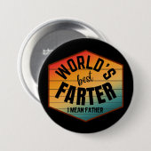WERELDS BÈSTE SCHEETLATER BEDOEL IK VADER RONDE BUTTON 7,6 CM (Voorkant /achterkant)