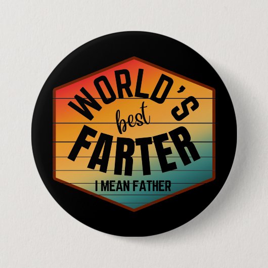 WERELDS BÈSTE SCHEETLATER BEDOEL IK VADER RONDE BUTTON 7,6 CM (Voorkant)