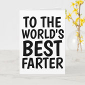 WERELDS BESTE SCHEETLATER VADER FUNNY ANYTIME KAAR KAART (Gele Bloem)