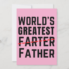 WERELDS BESTE SCHEETLATER - VADER - VADERDAG FEESTDAGENKAART
