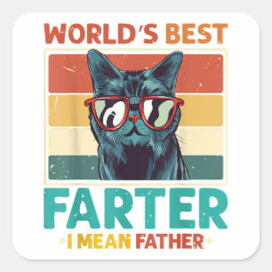 Werelds Beste Scheter Ik Bedoel Vader T-shirt Best Vierkante Sticker