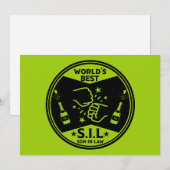 Werelds Beste Schoonzoon Feestdagenkaart (Voorkant / Achterkant)