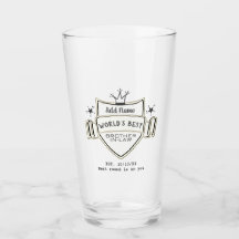 Werelds Beste SCHWAGER Aangepaste Bier PINT GLAS