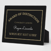 Werelds Beste Scout Leider Plaquette Fotoplaat (Zijkant)