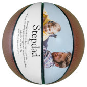 Werelds Beste Stiefvader Stiefpapa Foto Fun Koel Basketbal (Verticaal)