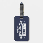 Werelds Beste Tandarts Bagagelabel (Achterkant verticaal)