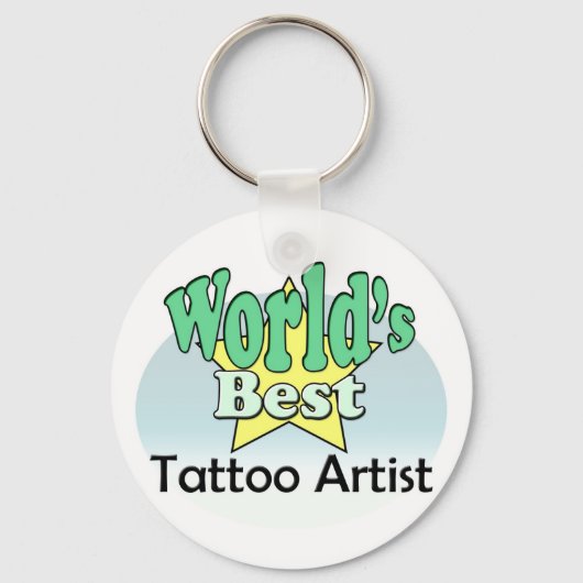 Werelds Beste Tatoeagekunstenaar Sleutelhanger (Voorkant)