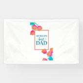 Werelds beste vader Beste vader dag cadeau Spandoek (Horizontaal)