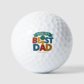 Werelds Beste Vader Douanebal Golfballen (Voorkant)