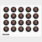 Werelds beste vader ik bedoel vader - Grootste pap Ronde Sticker (Vel)