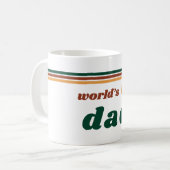 Werelds Beste Vader Mok | Retro 70s Vaderdag Cadea (Voorkant links)