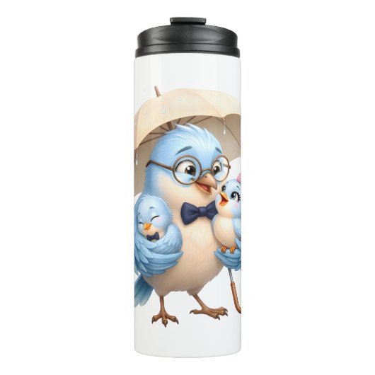 Werelds Beste Vader Mooie Vogel Thermosbeker (Voorkant)