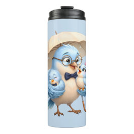 Werelds Beste Vader Thermische Tumbler Cute Vogel Thermosbeker