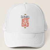 Werelds Beste Vader Trucker Hoed Pet (Voorkant)
