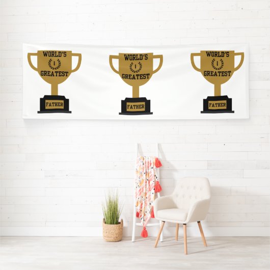 Werelds Beste Vaderdag 4x12 Vinyl Banner (Insitu)