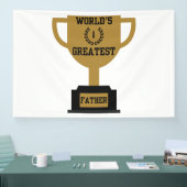 Werelds Beste Vaderdag 4x6 Vinyl Banner (Beurs)