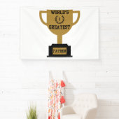 Werelds Beste Vaderdag 4x6 Vinyl Banner (Insitu)