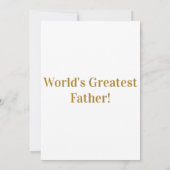 Werelds Beste Vaderdag Uitnodiging (Achterkant)