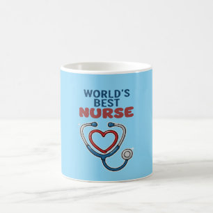 Werelds Beste Verpleegster Cadeau Cute Stetho Koffiemok