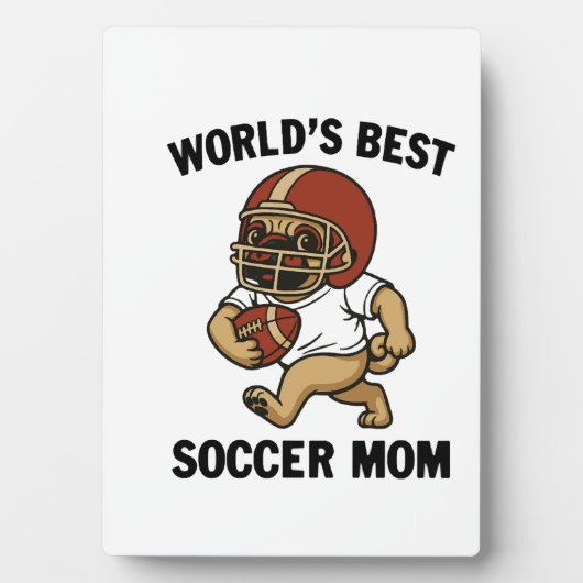 WERELDS BESTE VOETBALMAM - PUG SPELER FOTOPLAAT (voorkant)
