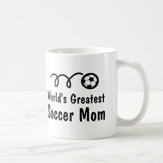 Werelds Beste Voetbalmoeder Koffiemok Cadeau (Rechts)