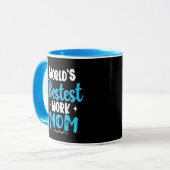 Werelds beste werk moeder geschenken voor de beste mok (Voorkant links)