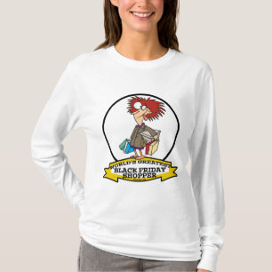 WERELDS BESTE ZWARTE VRIJDAG WINKELWAGEN CARTOON T-SHIRT
