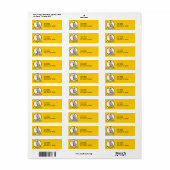 WERELDS BLIJFSTE GRASMAN MAN CARTOON ETIKET (Full Sheet)