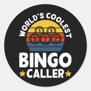 Werelds Coolste Bingo Oproeper Ronde Sticker