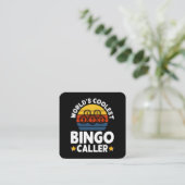 Werelds Coolste Bingo Oproeper Vierkante Visitekaartje (Staand voorkant)