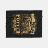 Werelds fotter grappige otter achtertuin vader gra fleece deken (Voorkant (Horizontaal))