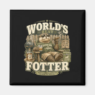 Werelds fotter otter papa legende humor grap verja magneet