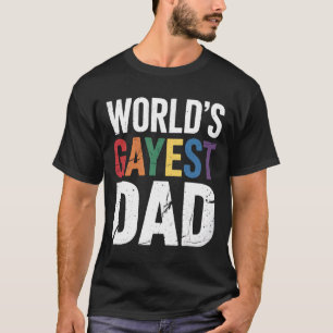 Werelds Gayste Papa LGBTQ Gay Pride-bondgenoot Reg T-shirt