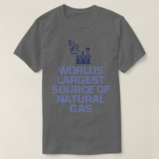 werelds grootste aardgasbron 11 t-shirt (Design voorkant)