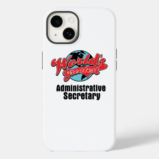 Werelds grootste administratieve secretaris Case-Mate iPhone case (Achterkant)