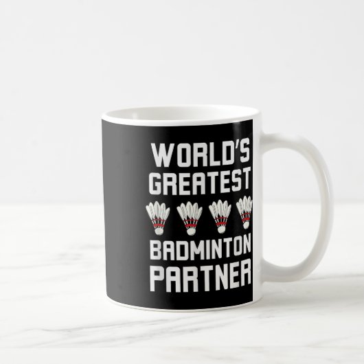 Werelds grootste badmintonpartner Cool Badminton P Koffiemok (Rechts)