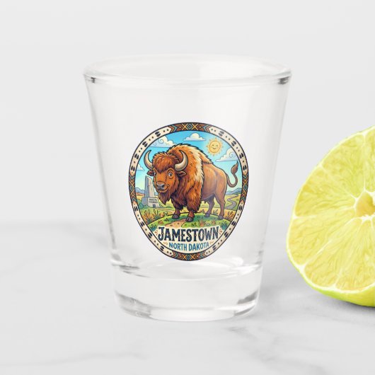 Werelds Grootste Buffalo USA Shot Glas (Voorkant)