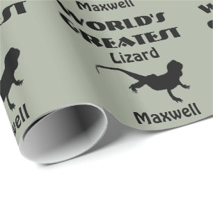 Werelds grootste hagedis cadeaupapier