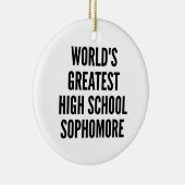 Werelds grootste middelbare school tweedejaars keramisch ornament (Rechts)