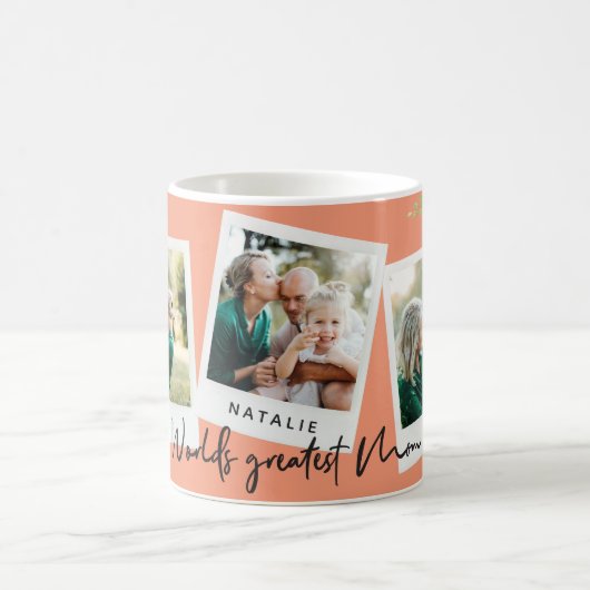 Werelds grootste moeder waterverf bloemenmulti fot koffiemok (Center)