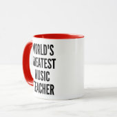Werelds grootste muziekleraar mok (Voorkant links)