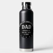 Wereld's Grootste Papa (op maat.) Geïsoleerde fles (Links)