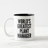 Werelds grootste Plant manager Tweekleurige Koffiemok (Links)