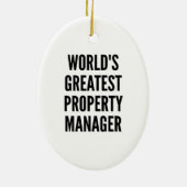 Werelds grootste property manager keramisch ornament (Achterkant)