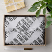 Werelds grootste tweedegraads leraar tissuepapier (Geschenk)