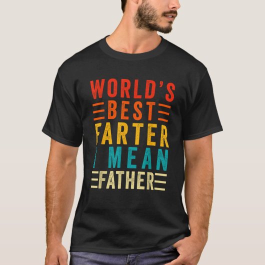 Wereld's grootste vader bedoel ik vader grappige v t-shirt (Voorkant)