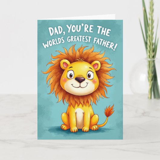 Werelds Grootste Vader Poes Kaart (Voorkant)