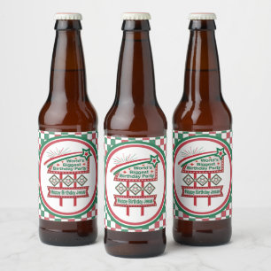 Werelds Grootste Verjaardagsfeest Marquee Bier Etiket